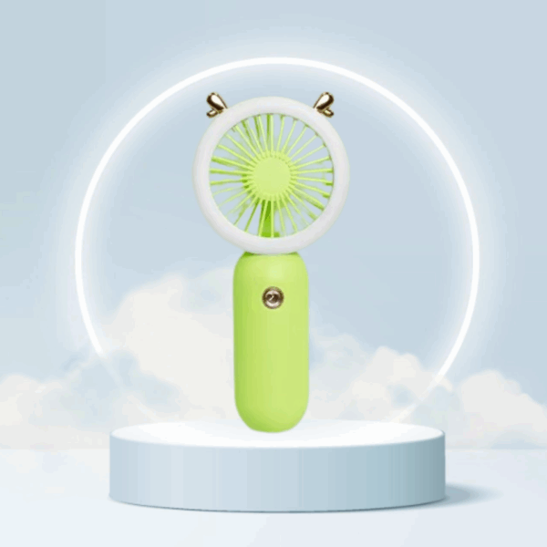 Handheld Fan with LED Light